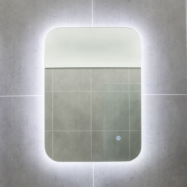 800mm x 600mm LED Mirror With Demister Technology