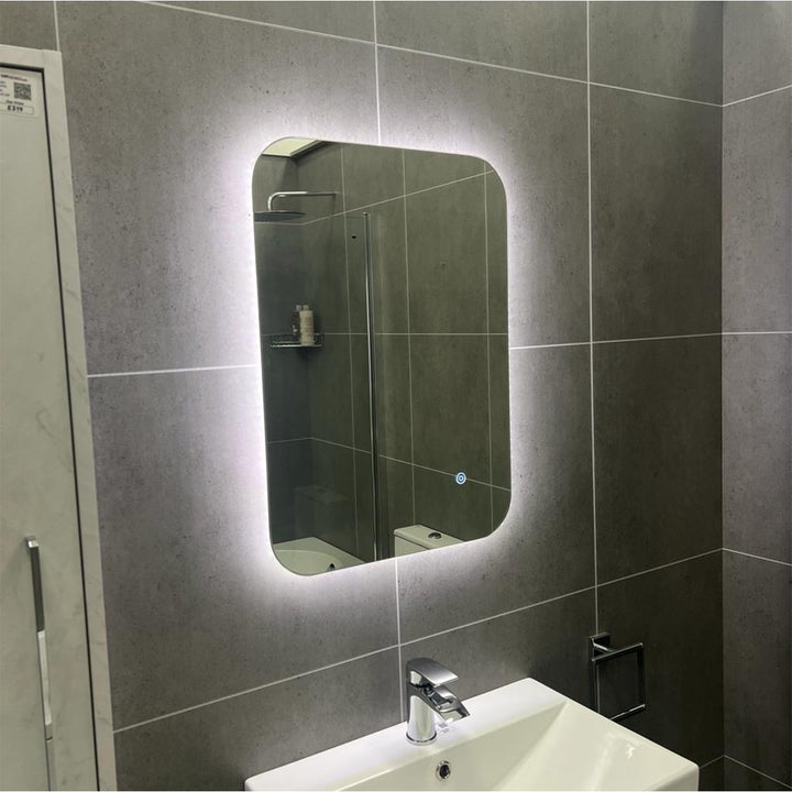 800mm x 600mm LED Mirror With demister & Bluetooth