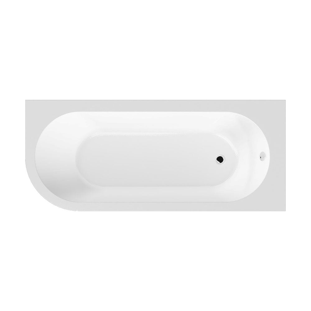 Back To Wall Corner Bath - Right Hand