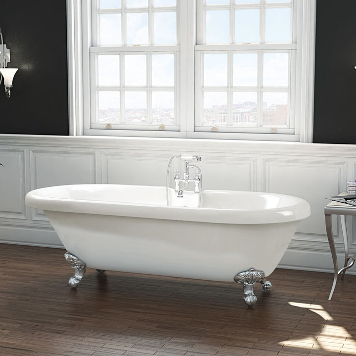 Freestanding Traditional Roll Top Bath 1695mm - Wilmslow By Synergy