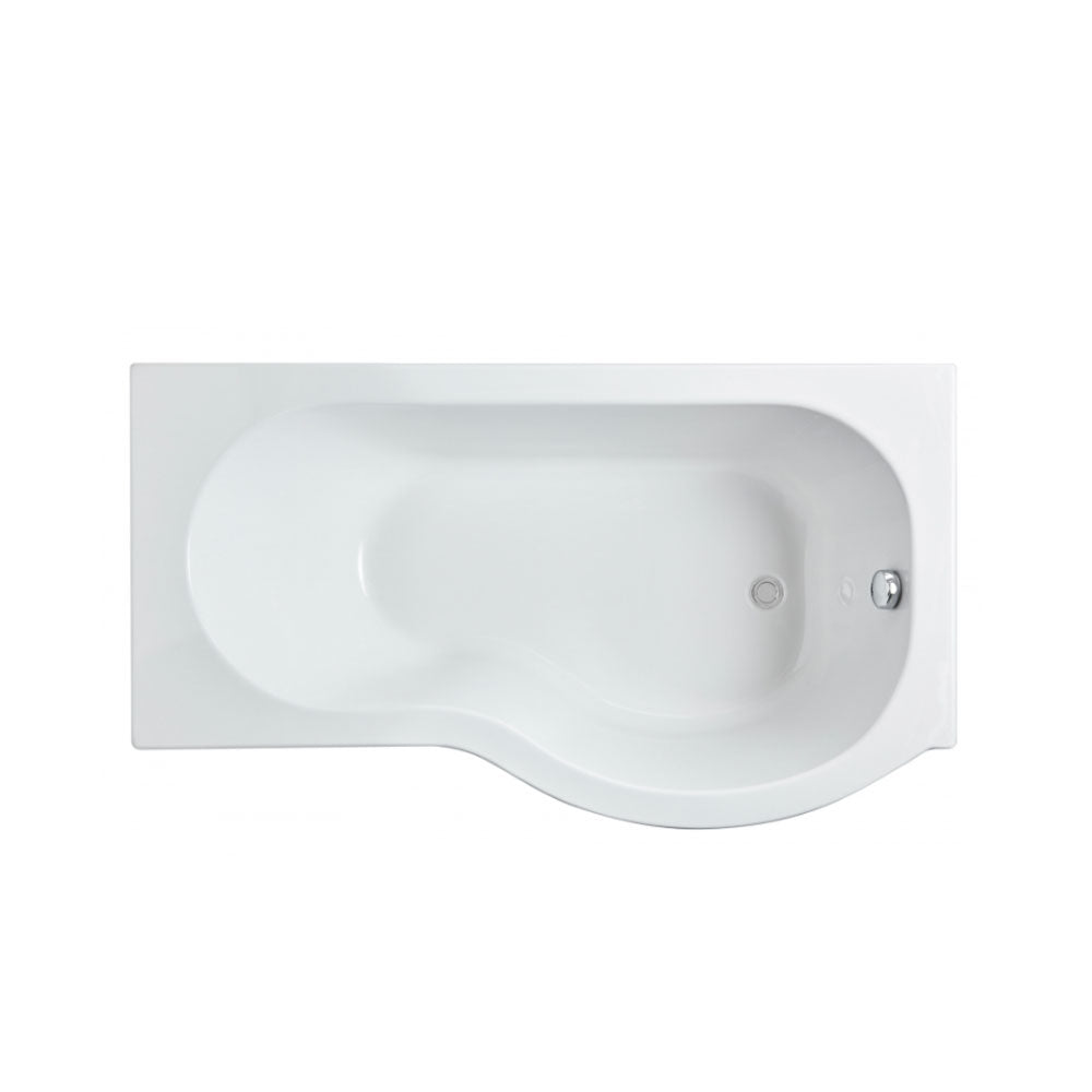 1500mm x 850mm P Shape Shower Bath - Right Hand
