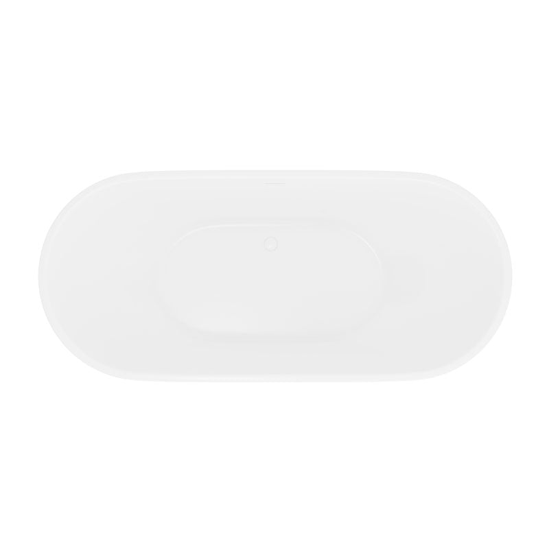 Freestanding Modern Double Ended Bath 1660mm - Olivia By Voda Design
