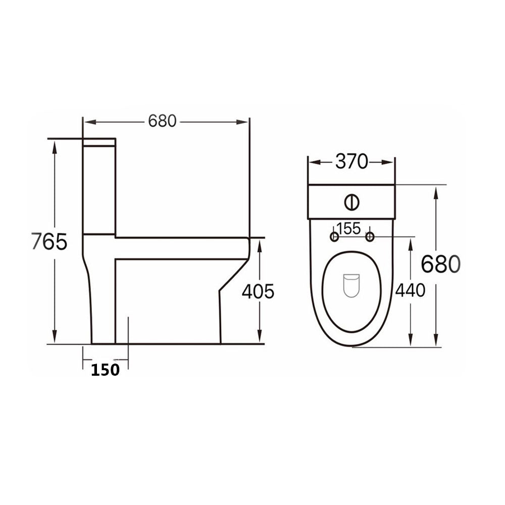 P2 Combination 2 in 1 Toilet and Sink (Includes Tap)