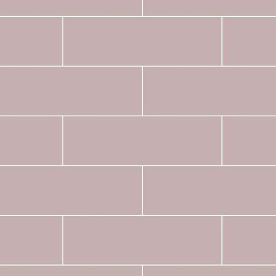 Fibo Urban - 2.4m x 0.6m Wall Panel - Dusky Pink (Metro Brick) - Single