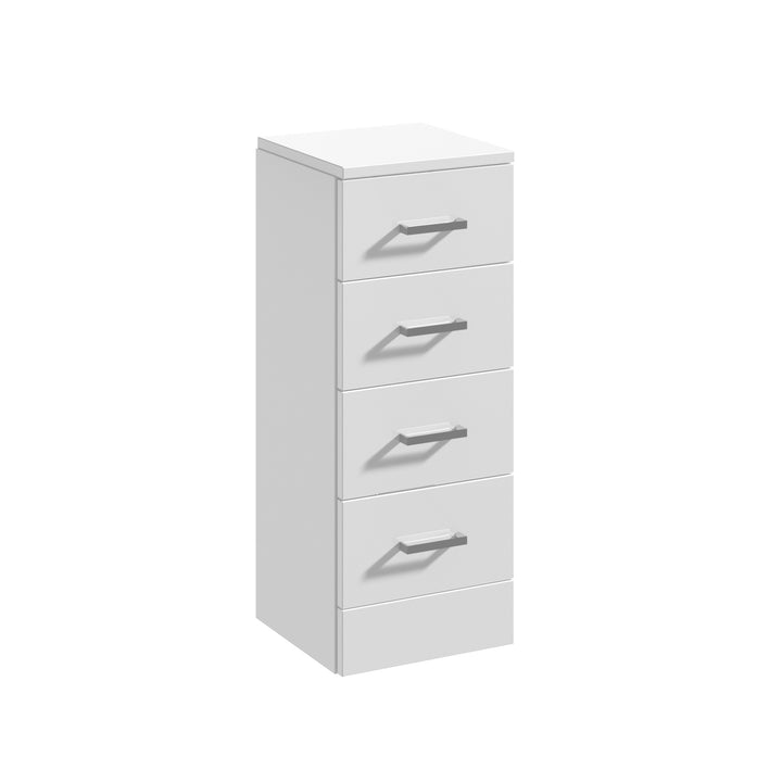 Floor Standing 4 Drawer Slim Unit 300mm - Oslo By Voda Design
