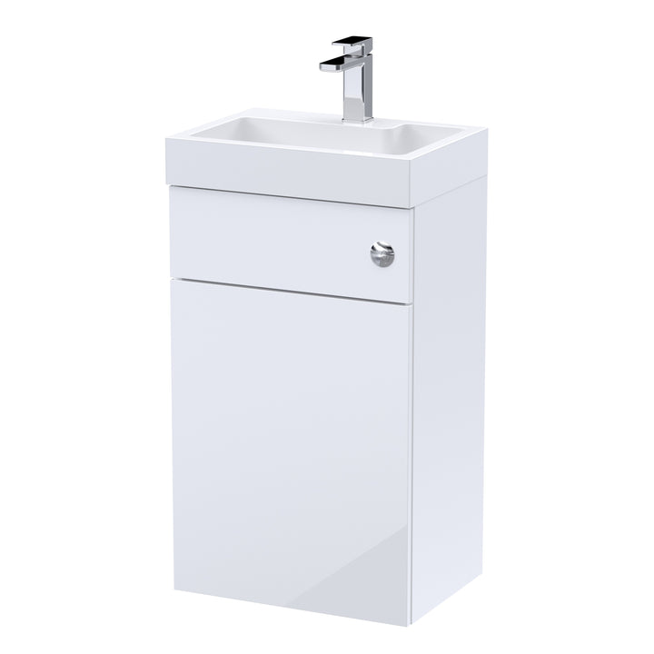 2 In 1 Vanity Unit with Basin, WC Unit and Concealed Cistern 500mm - Oslo By Voda Design
