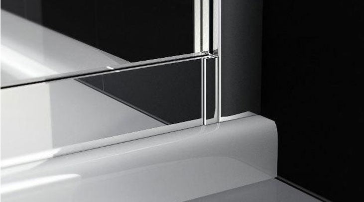 Single Sliding Shower Door 1000mm - Kaso 6 by Voda Design (6mm Thick)