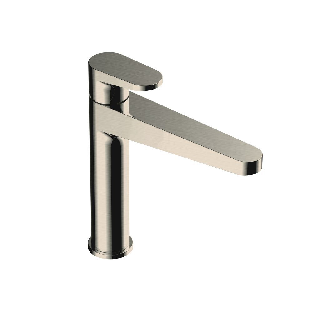 Rak Ischia Mid Height Basin Mixer Nickel