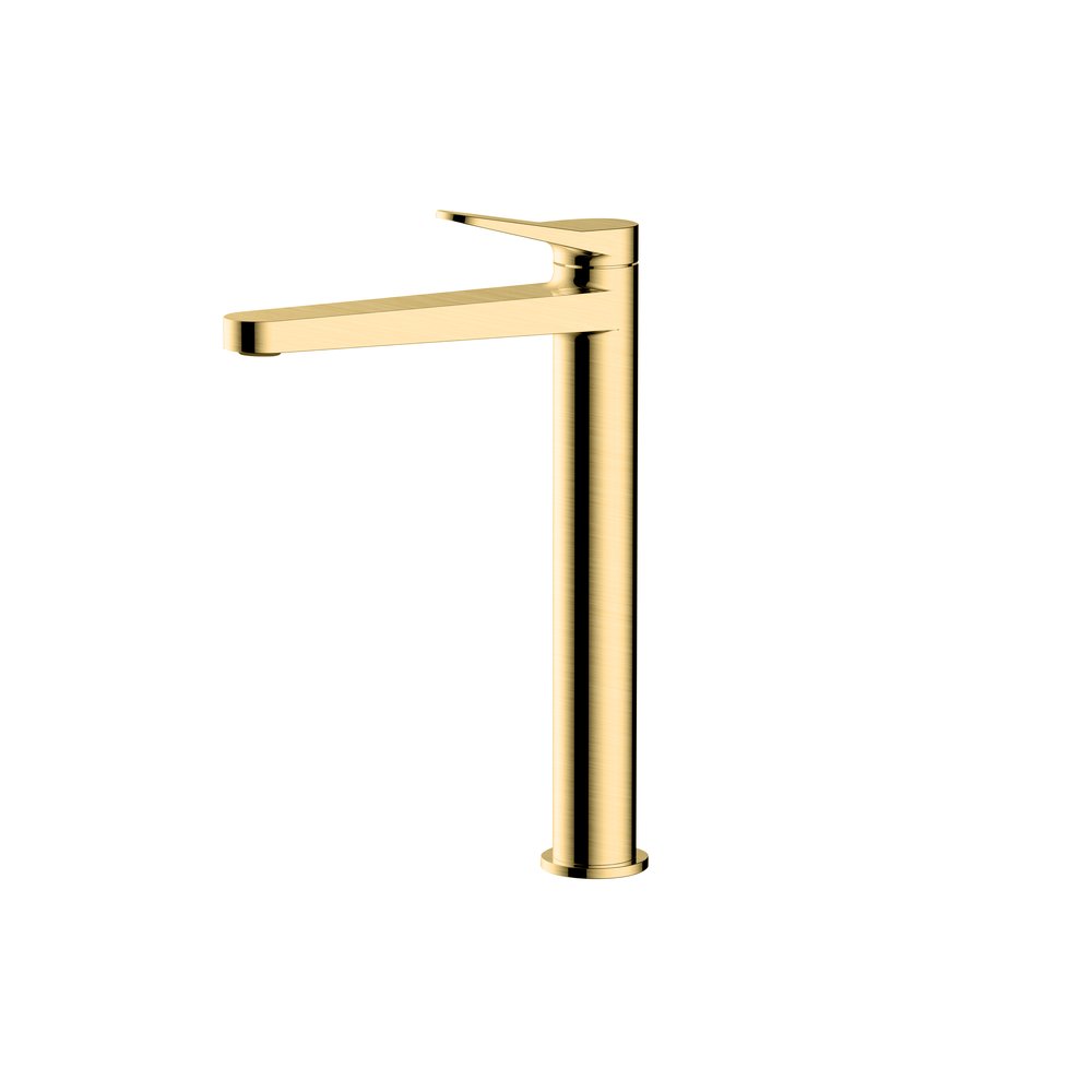 Rak Petit Round Tall Basin Mixer Gold