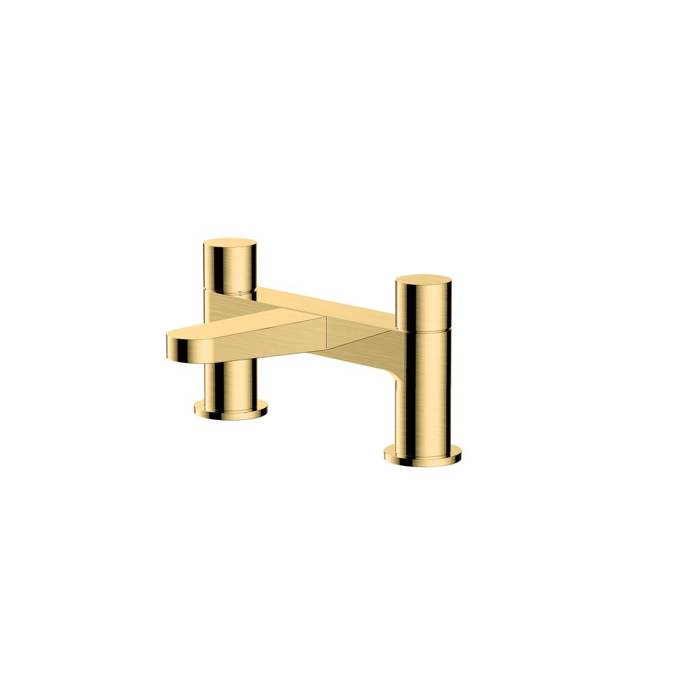 Rak Petit Round Deck Bath Filler Gold