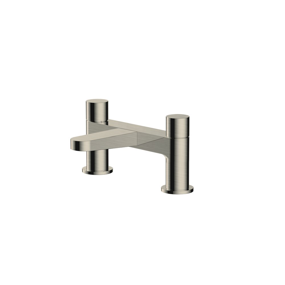 Rak Petit Round Deck Bath Filler Nickel