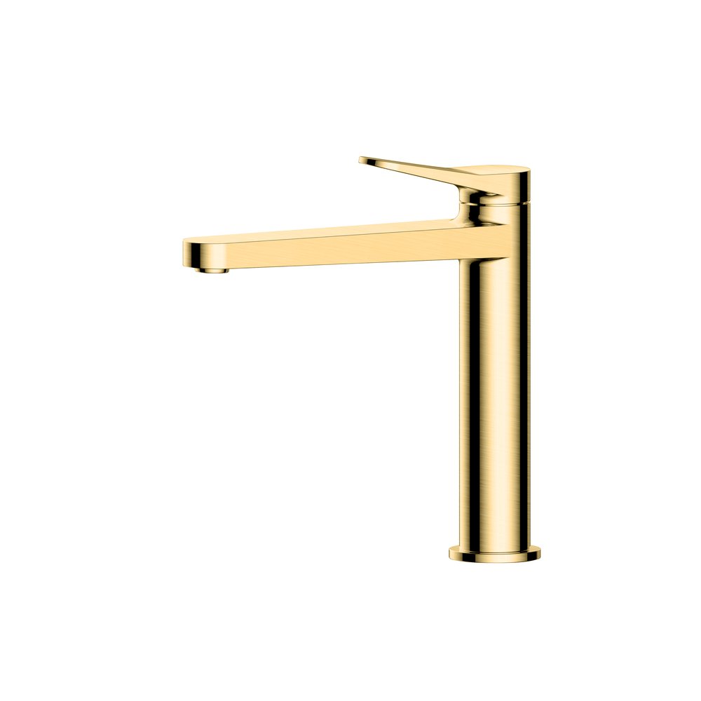 Rak Petit Round Mid Height Basin Mixer Gold