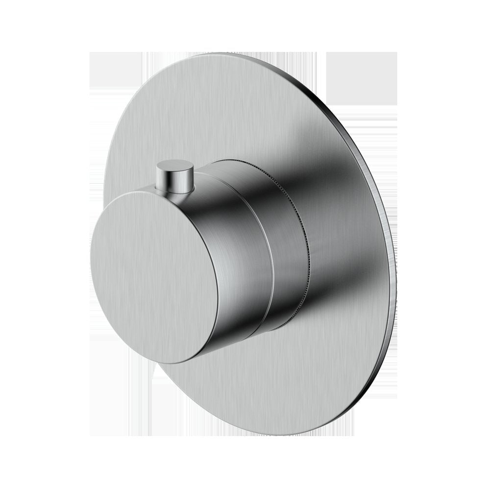 Rak Petit Round Concealed Thermostat Nickel