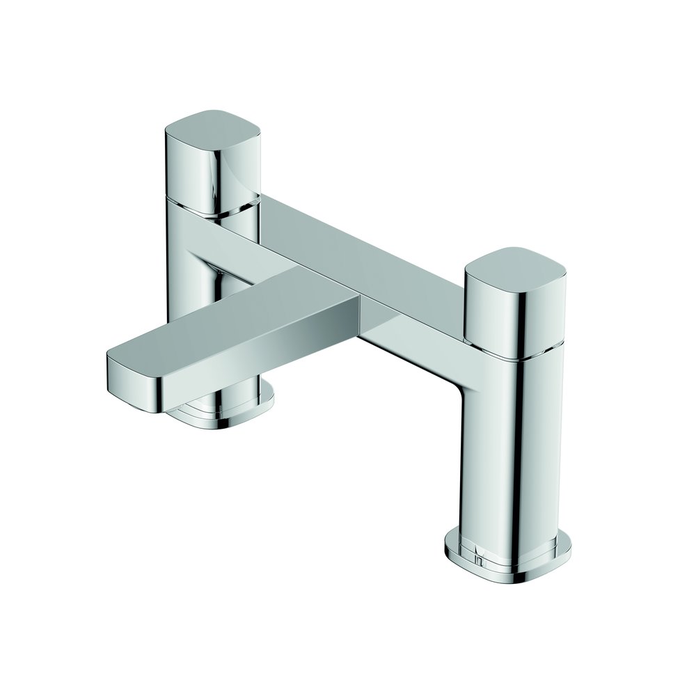Rak Petit Square Bath Filler Chrome