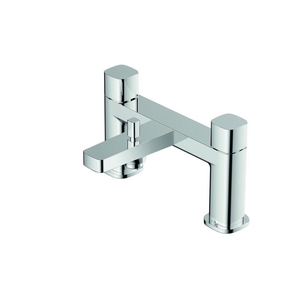 Rak Petit Square Bath Shower Mixer Chrome