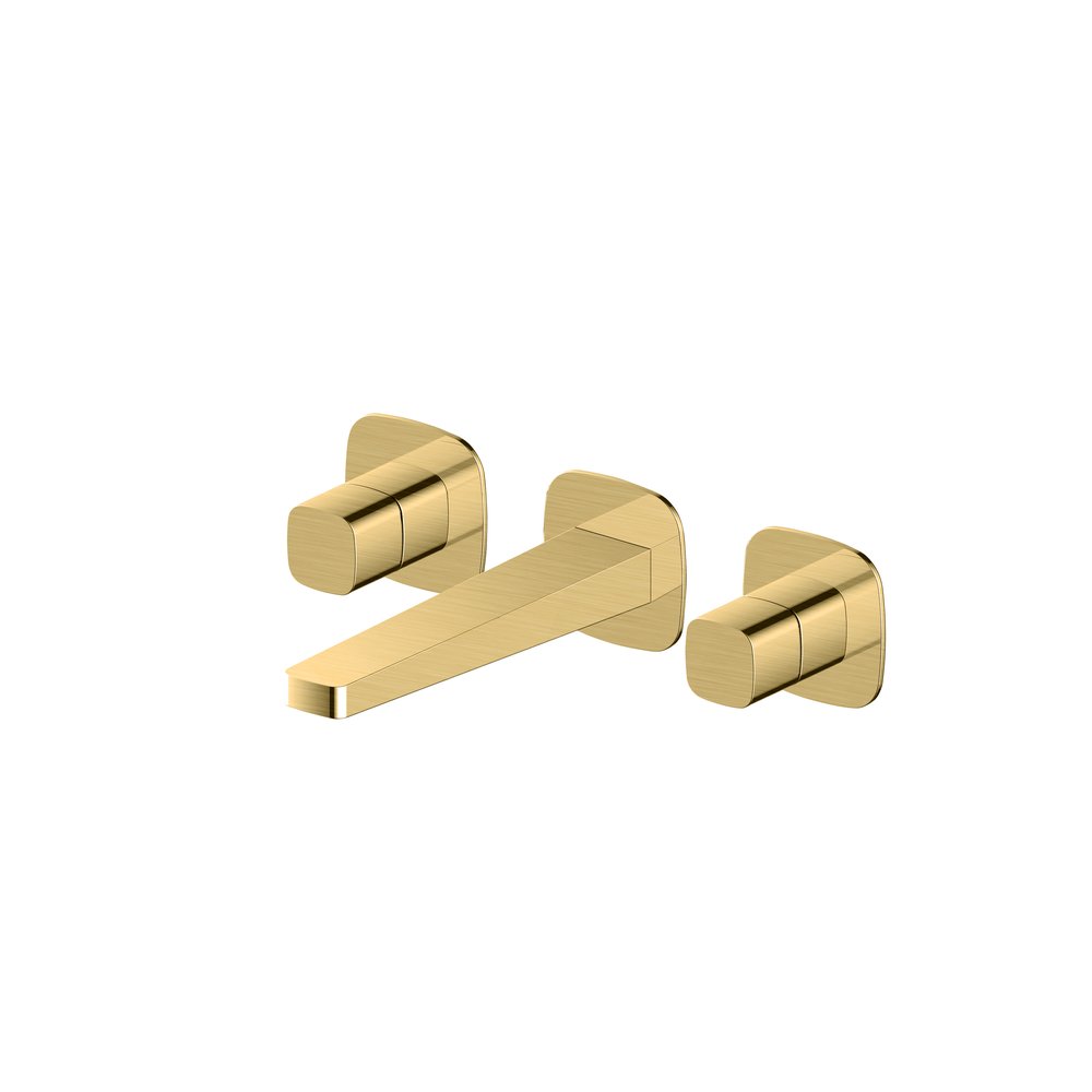 Rak Petit Square WM 3 Hole Basin Mixer Gold