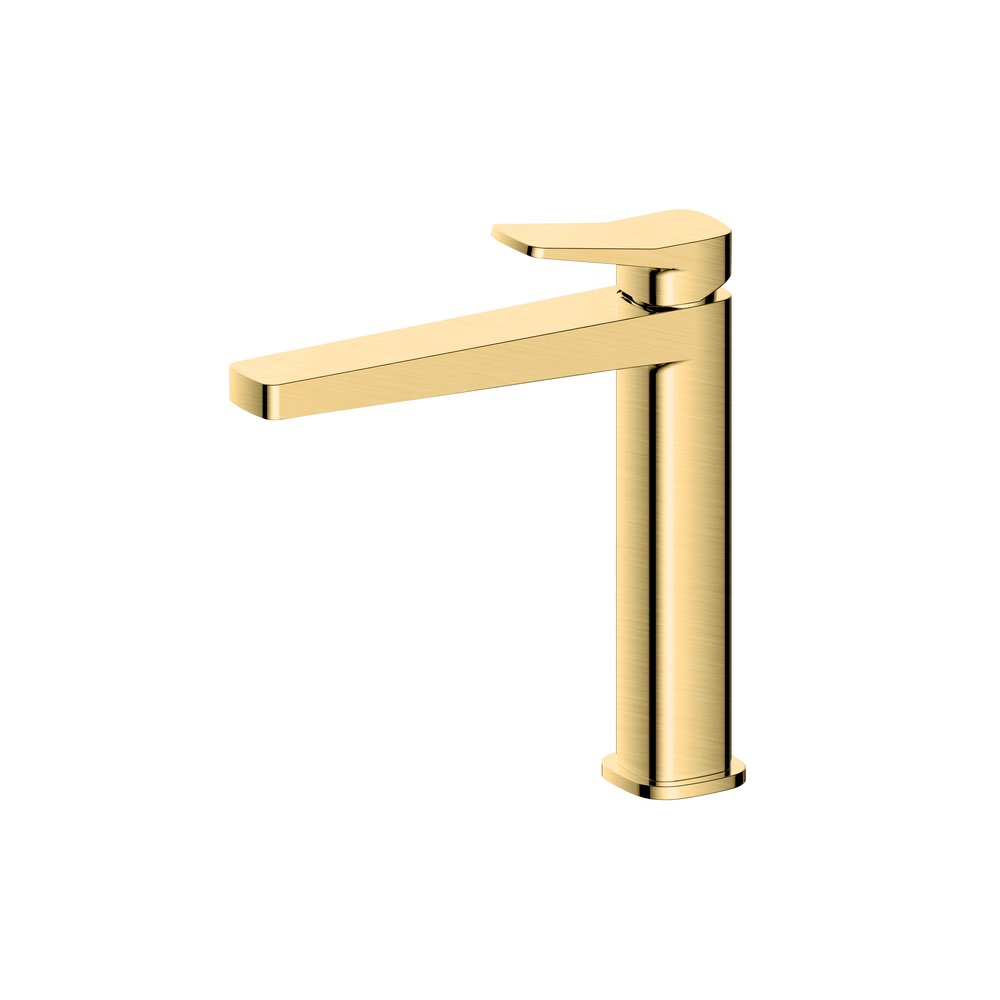 Rak Petit Square Mid Height Basin Mixer Gold