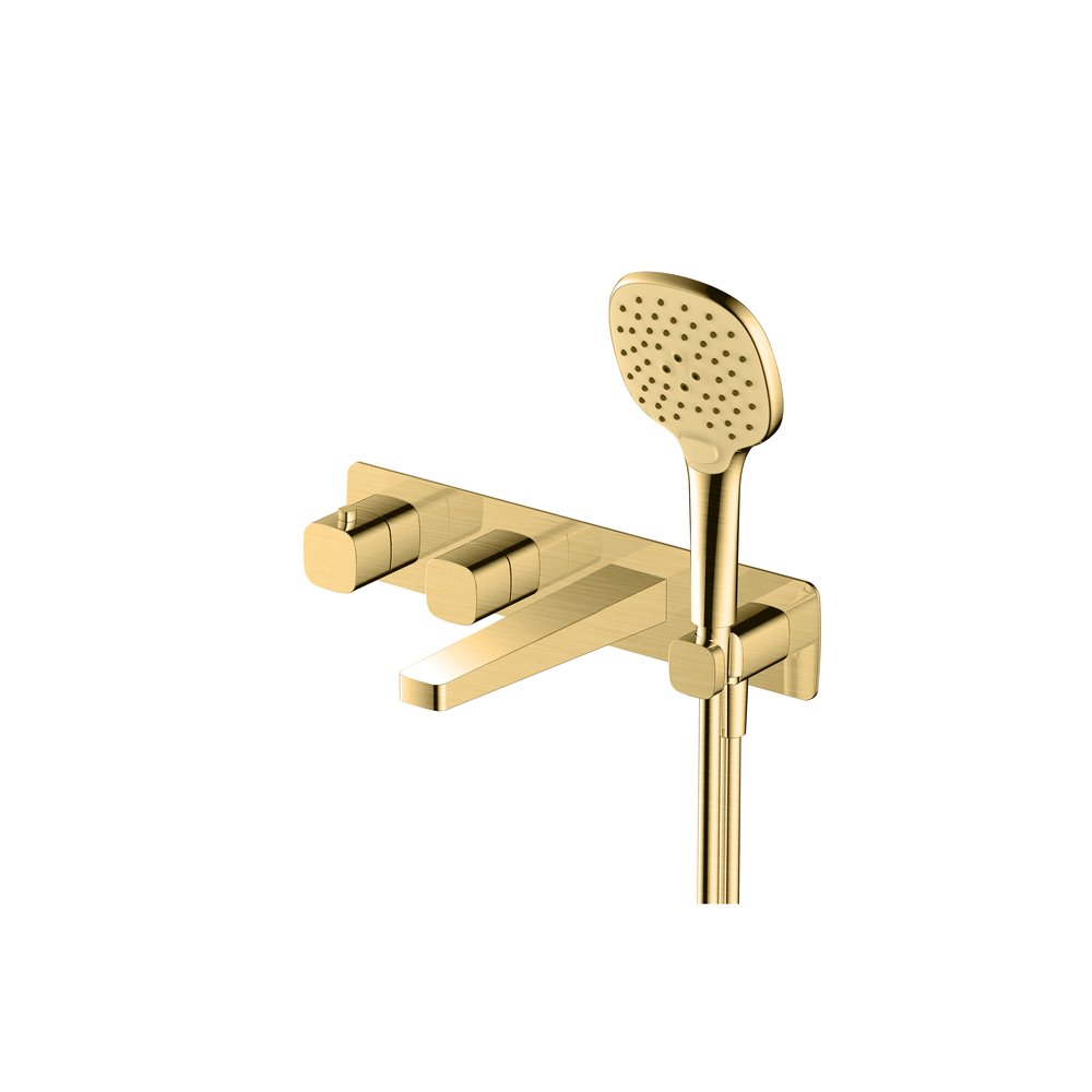 Rak Petit Square WM Bath/Shower Mixer Gold