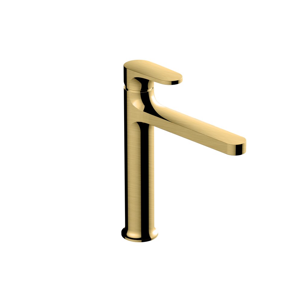 Rak Portofino Mid Height Basin Mixer Gold