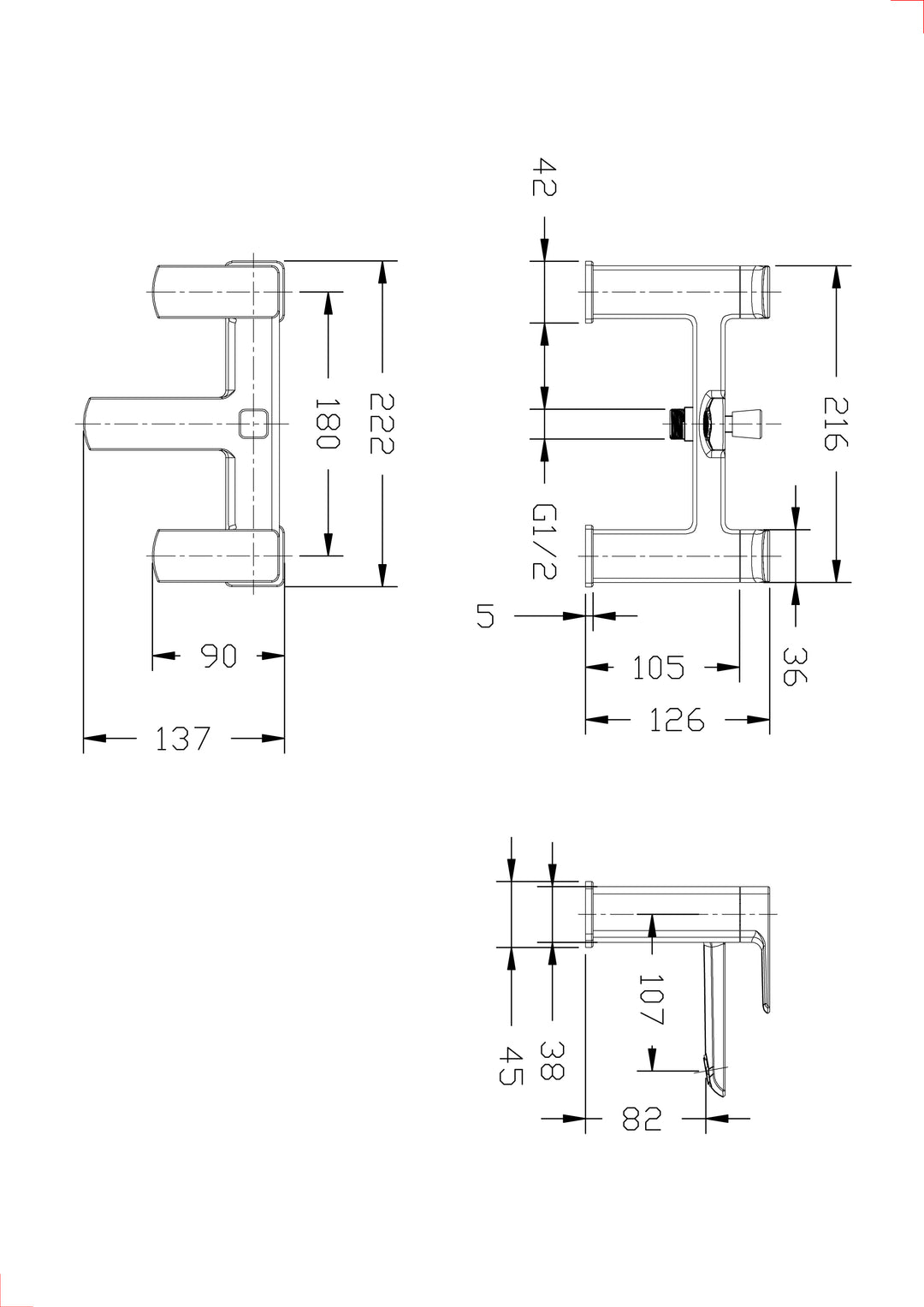 RAK Ceramics Summit Bath Shower Mixer Tap