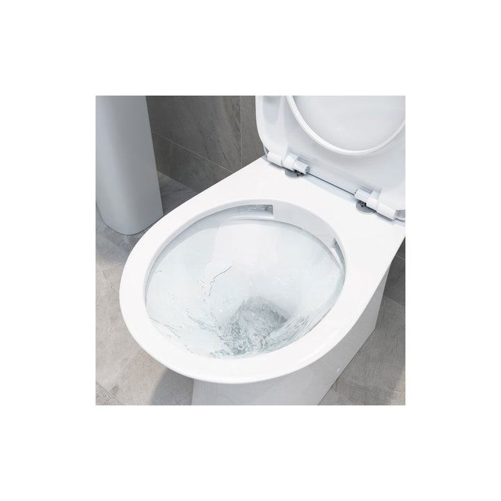 Series8 Rimless Close Coupled Open Back WC & Soft Close Seat