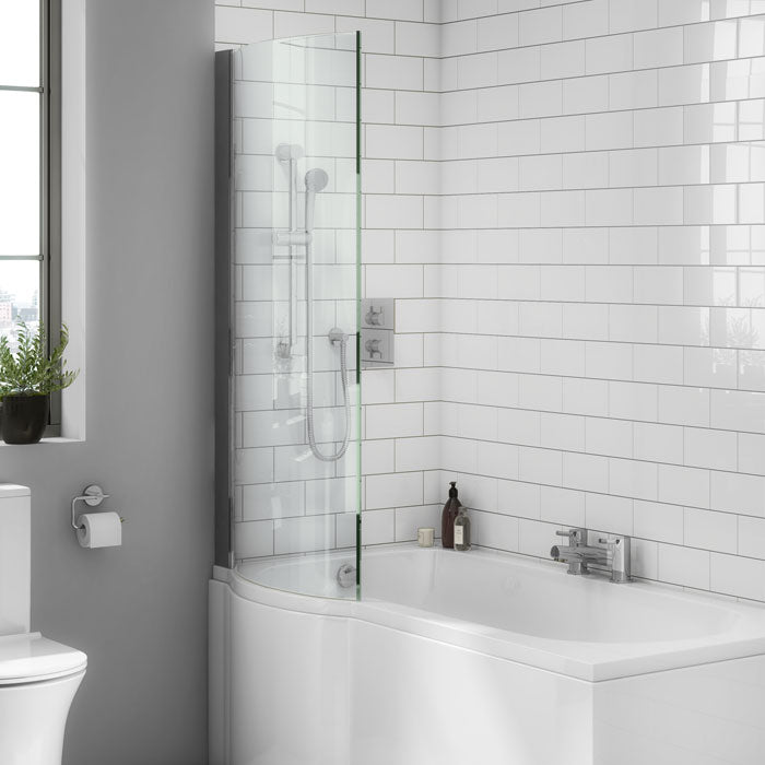 Universal Reversible 6mm Curved Shower Screen