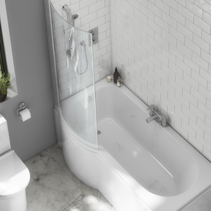 Universal Reversible 6mm Curved Shower Screen