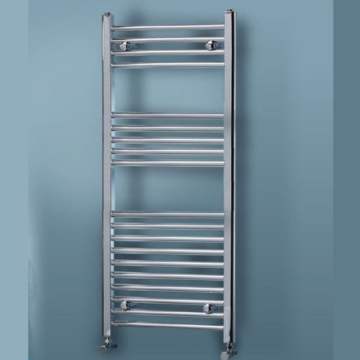 Straight Chrome Heated Towel Rail 600x1200mm - Aura by Voda Design
