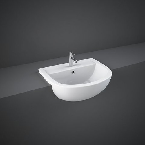 RAK Compact 45cm Semi Recessed Basin 1th LH
