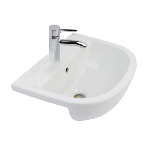 RAK Compact 45cm Semi Recessed Basin 1th LH