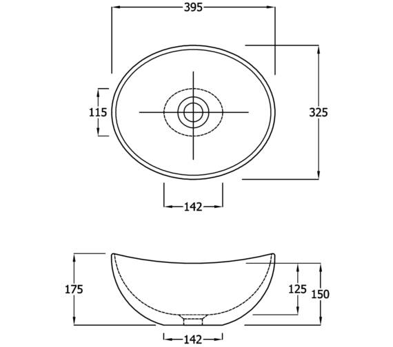 RAK Ceramics Shell Counter Top Basin