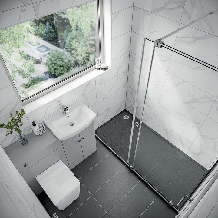Slate Effect 1000 X 800mm Rectangular Shower Tray