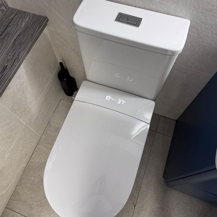 Close Coupled Smart Toilet With Heated Seat & Ambient Lighting
