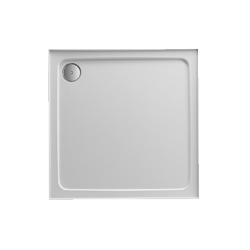 Hydro45 700 x 700mm White Square Shower Tray