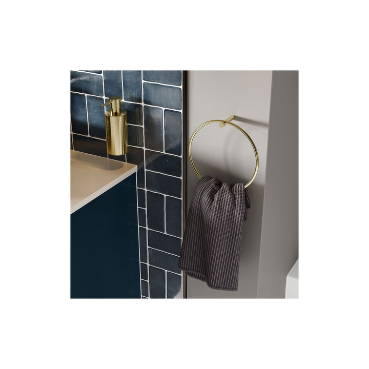 Hadleigh 350mm Wall Hung 1 Door Tall Unit - Matt Deep Blue