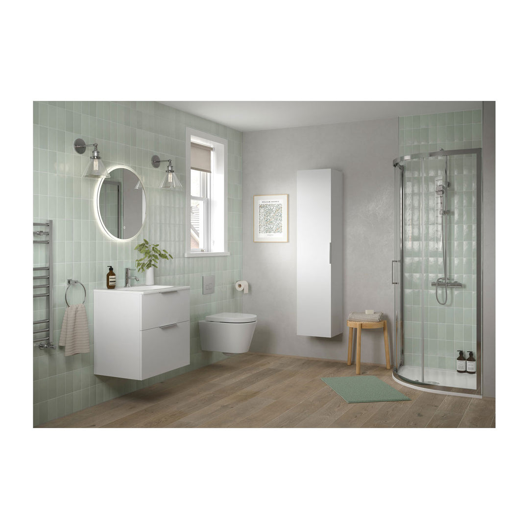 Hadleigh 500mm WC Unit - Matt White