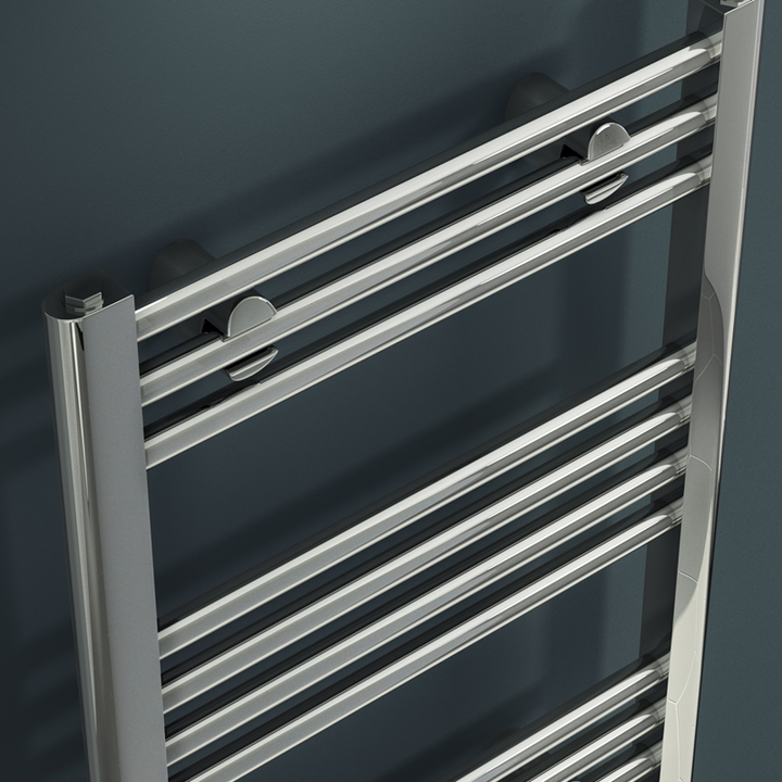 Warmbase LoCo Premier Straight 600 x 800mm Chrome Ladder Rail