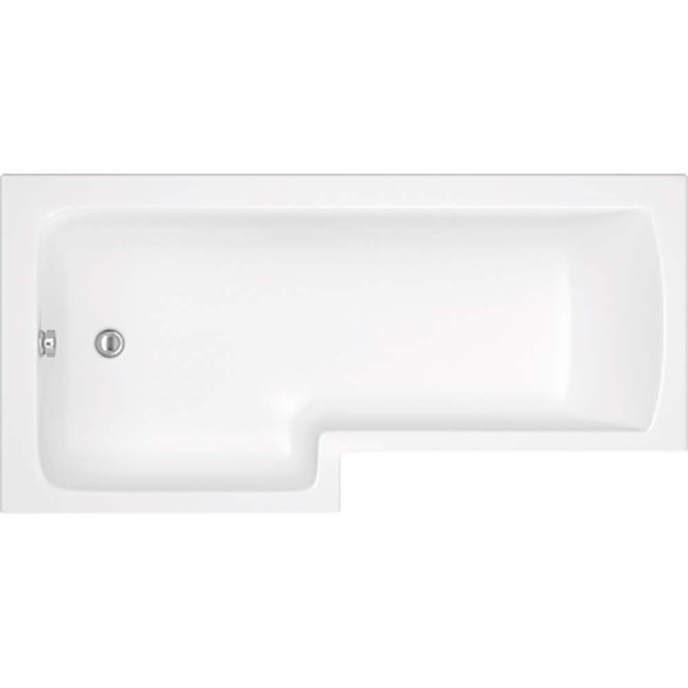 1700mm Left Hand L Shaped Bath - Union L By Voda Design