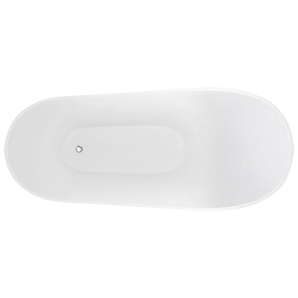 Matt White Modern Slipper Bath 1660 x 740 x 725mm