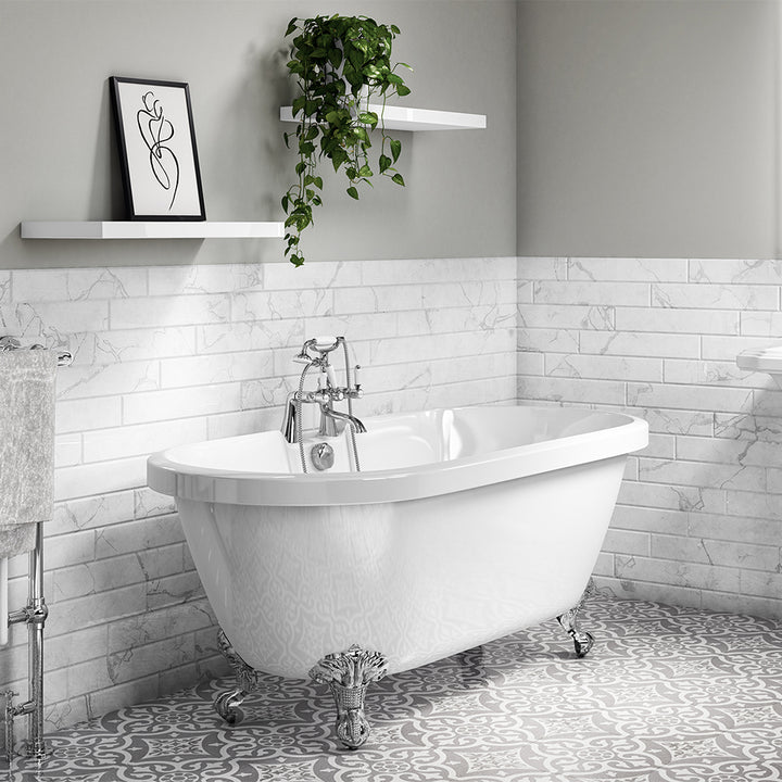 Freestanding Traditional Double Ended Bath 1795mm - Richmond By Voda Design