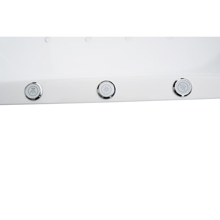 Loco Freestanding Bath 1800 x 900 x 720mm with Hydro Whirlpool & Air Jets
