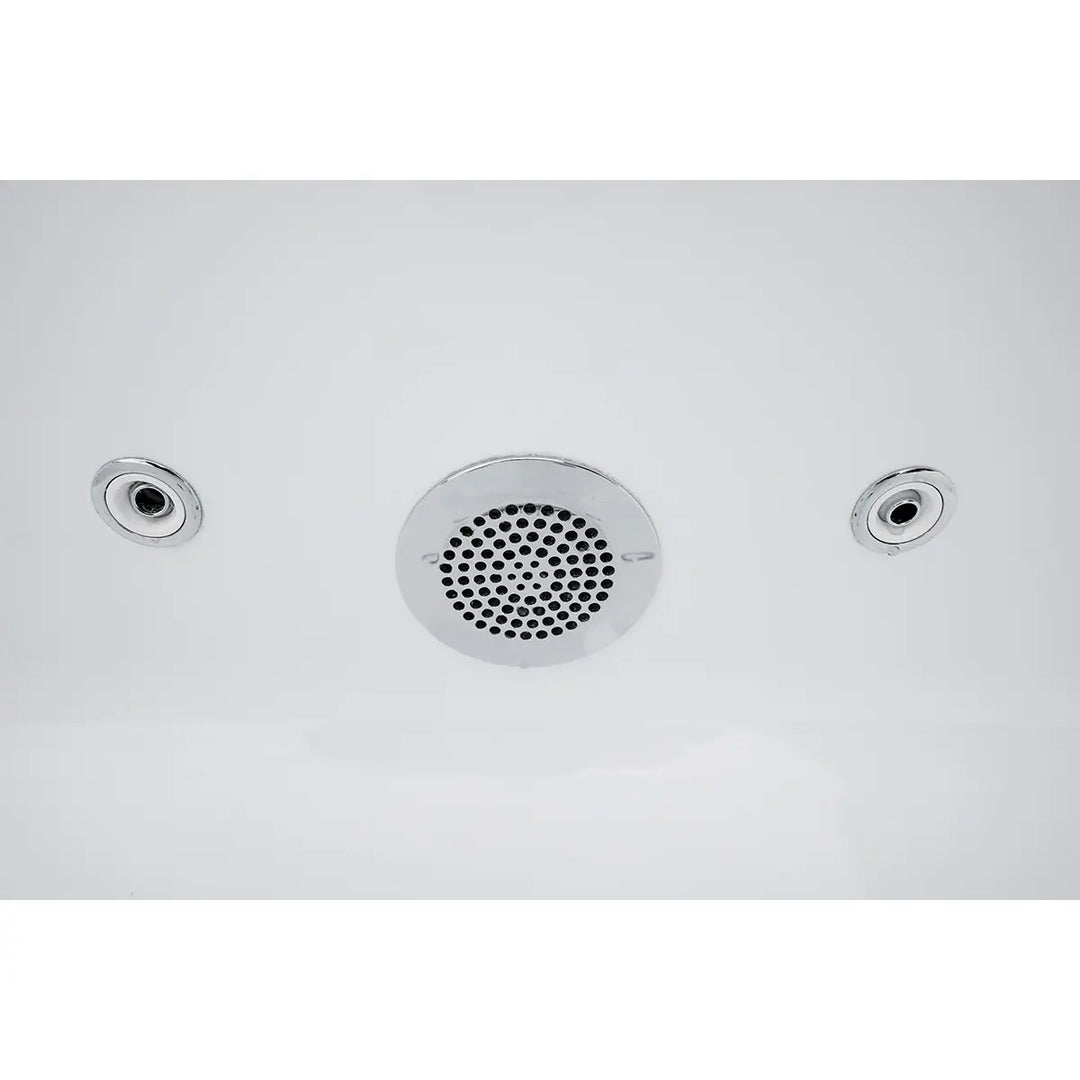 1800 Freestanding Whirlpool Bath Suite With Comfort Height Back to Wall Toilet - Brushed Brass - VODASUITE34