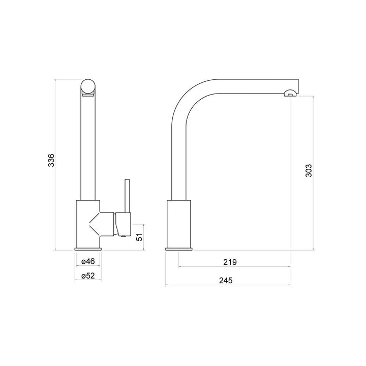 Tamar Kitchen Mixer Tap - By Voda Design