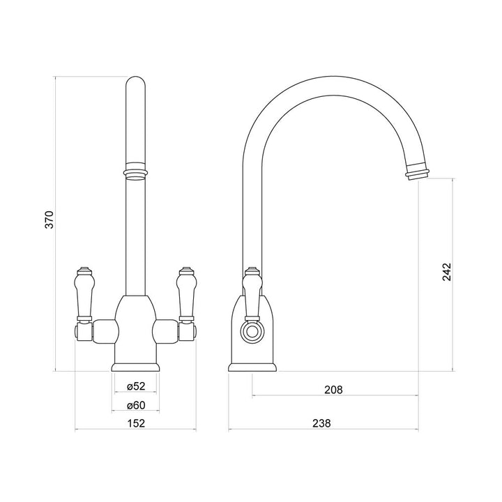Pelly Kitchen Mixer Tap - By Voda Design