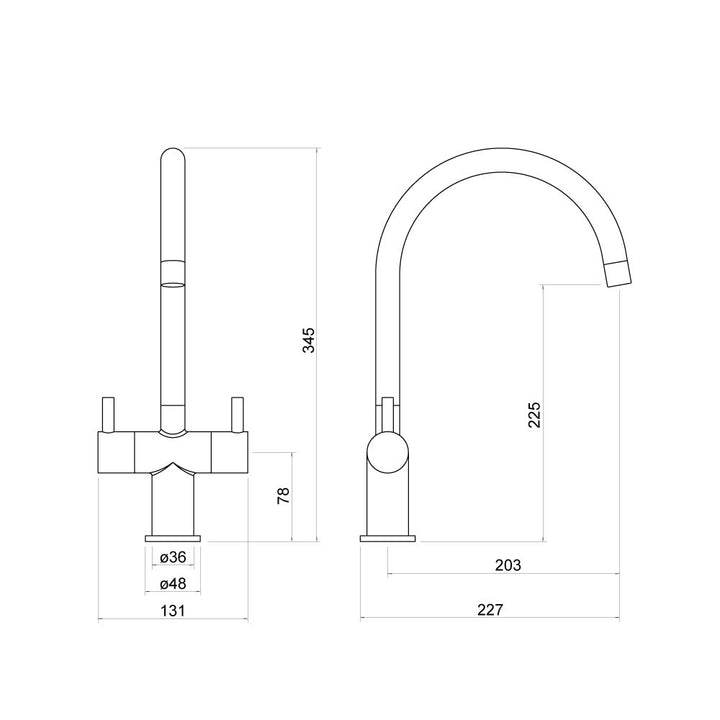 Sheaf Kitchen Mixer Tap - By Voda Design