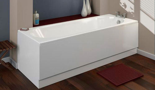 1500x700mm Single Ended Bath - Zane 200 SE by Voda Design