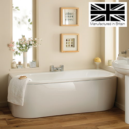 Trojan Destiny D Shape 1700 x 800 Bath
