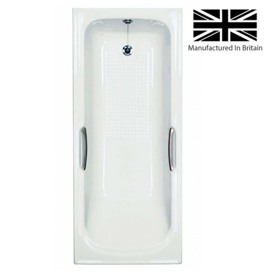 1500mm No Tap Holes 8mm Single Ended Bath