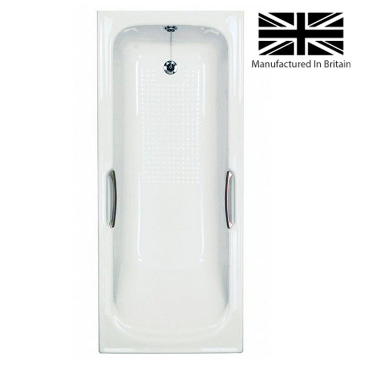 1500mm No Tap Holes 8mm Single Ended Bath