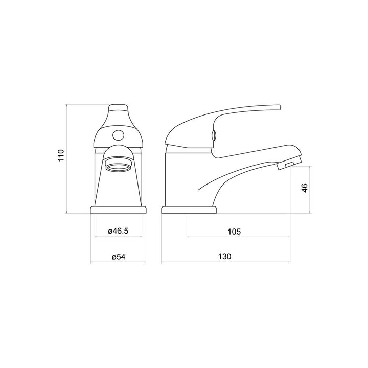 Ribble Mono Basin Mixer - By Voda Design